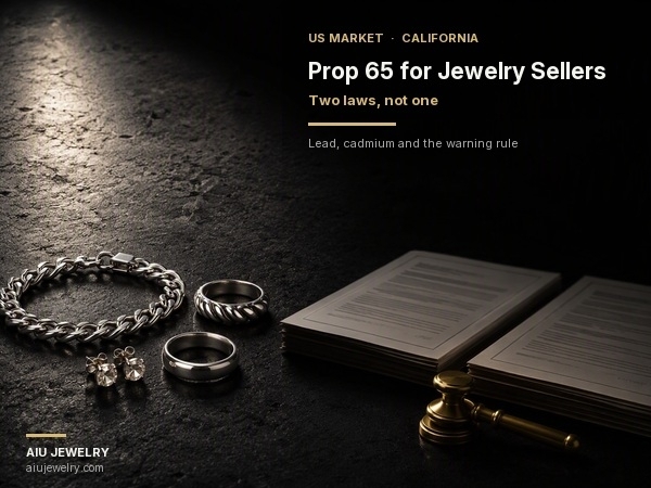 面向珠宝卖家的加州 Prop 65：铅、镉与警告标签规则