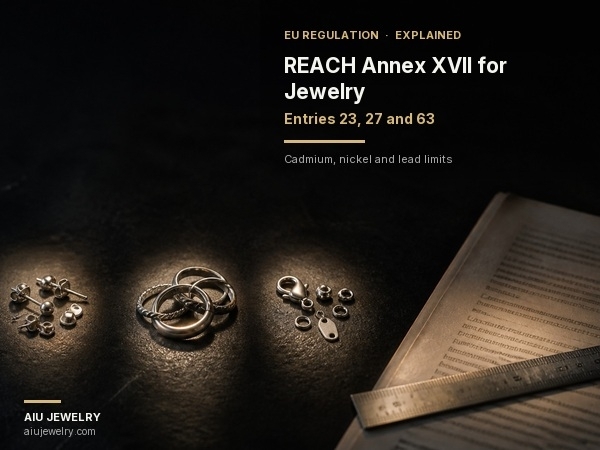REACH Annex XVII for Jewelry: What Entries 23, 27 and 63 Actually Restrict