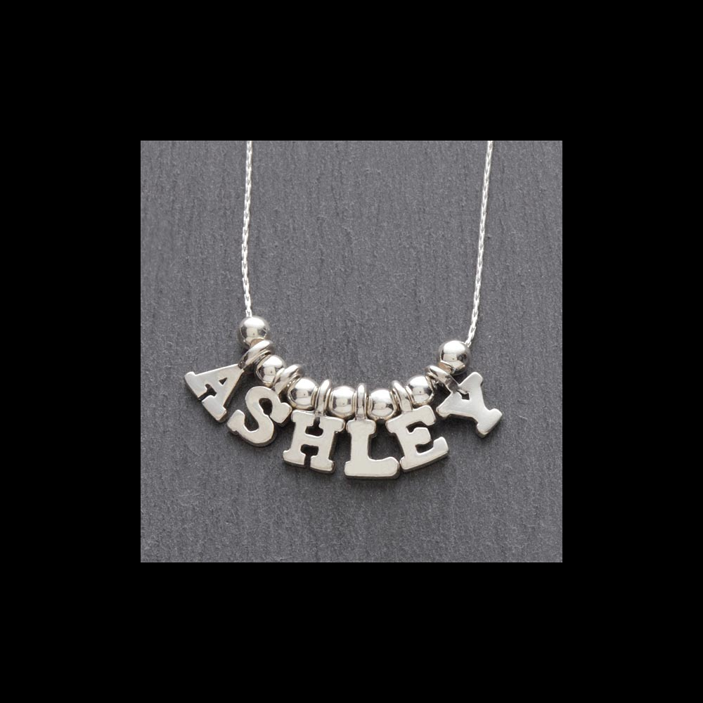 Manufacture high quality stainless steel pendant necklace letter name plate personalized custom jewelry