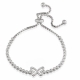 Wholesale fashion shiny gemstone cubic zirconia luxury women jewelry charm butterfly tennis necklace