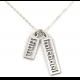 Manufacture high quality stainless steel pendant necklace letter name plate personalized custom jewelry