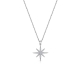 Manufacture women fine jewelry 925 sterling silver star pendant necklace zirconia jewelry silver