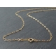 Fashion jewelry high quality real 18k 14k gold plated necklace hollow paper clip link chains