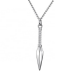 Manufacture fashion jewelry high quality polished mirror hip hop arrow pendant stainless steel arrow necklace