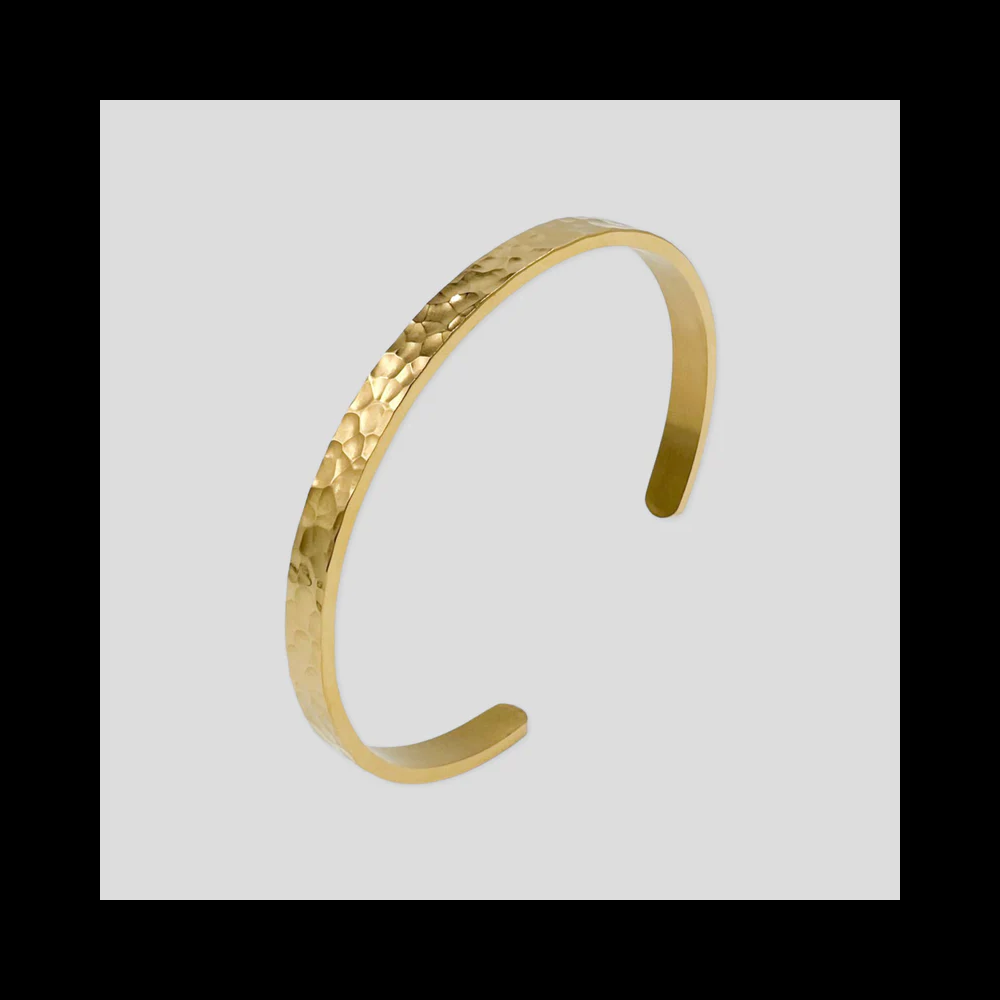 Manufacturer fashion jewelry open adjustable design cuff bangle 18k gold plated handmade hammered bangle