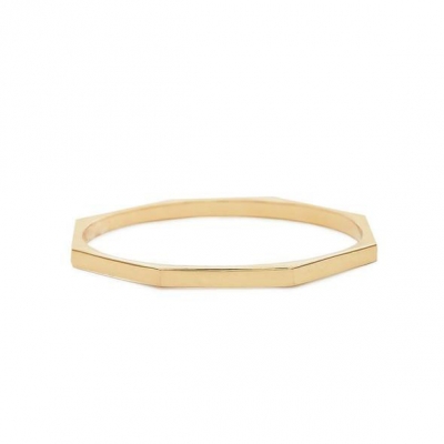 Manufacture high quality fashion jewelry geometric simple design bangle gold plated 