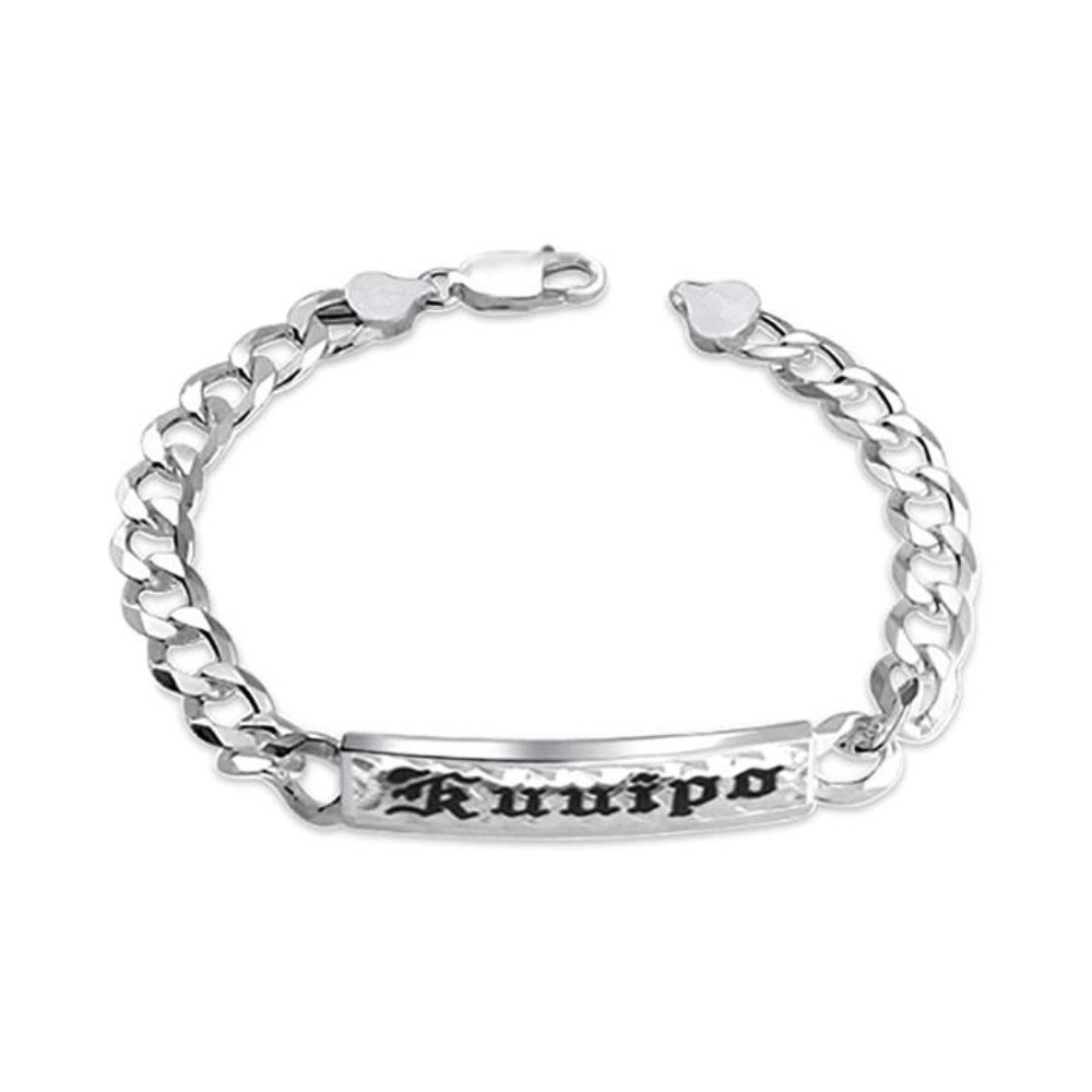 Manufacture fashion jewelry engraved charm bracelet personalize custom hawaiian name bracelet