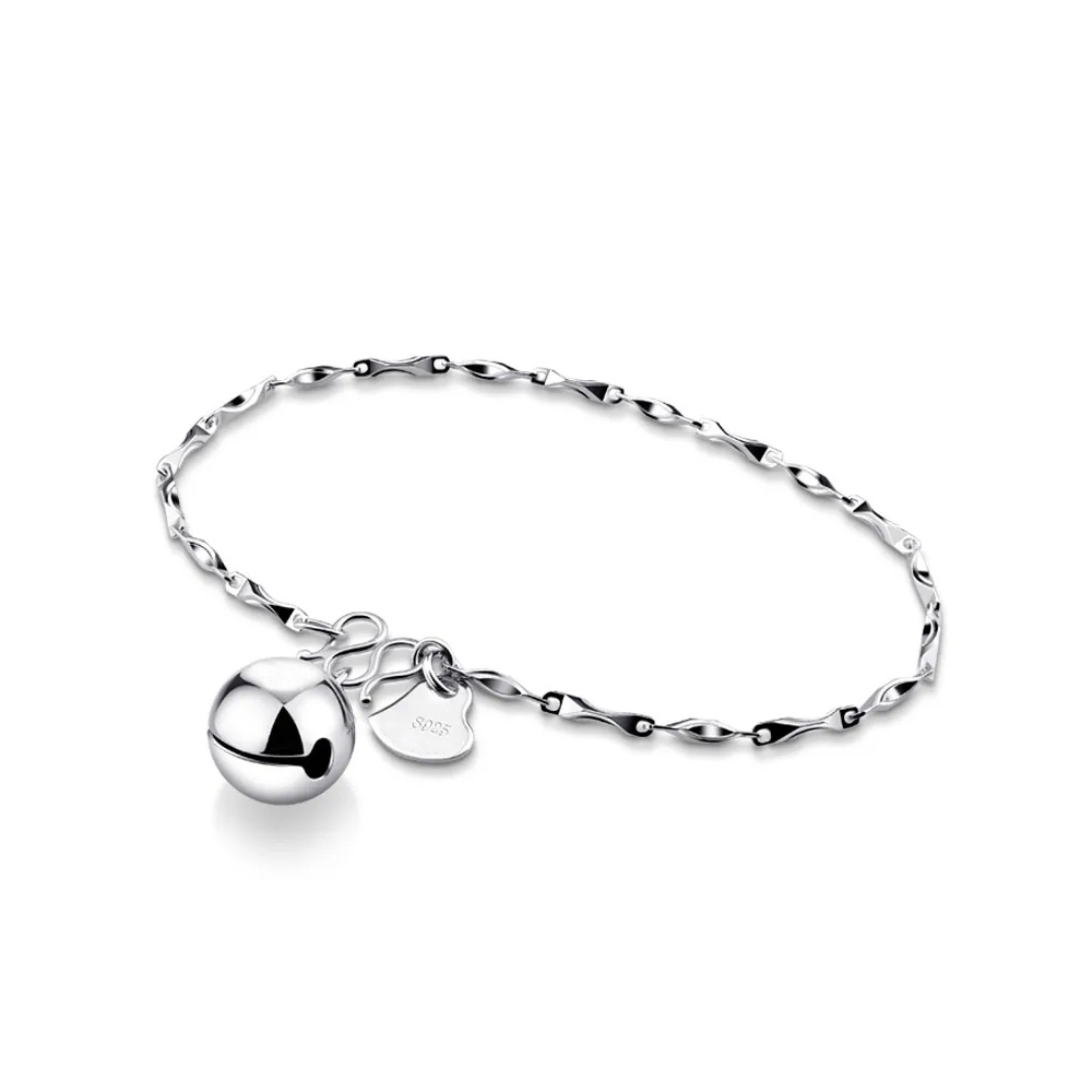 Manufacture fashion jewelry design stainless steel ball charm link chain bracelet for women