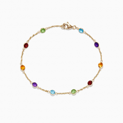Custom fashion gemstone women bracelet 12 month birthstone rhinestone jewerly bracelet