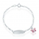 Manufacture custom fine jewelry high quality 925 sterling silver enamel charm bracelet