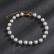 Manufacture fashion natural freshwater pearl shell jewelry paper clip chain stainless steel pearl bracelet