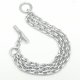 High quality 925 sterling silver fine women jewelry bead charm multi strand bracelet silver color