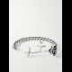 High quality women bracelet cuban chain custom design jewelry 925 sterling silver rose bracelet