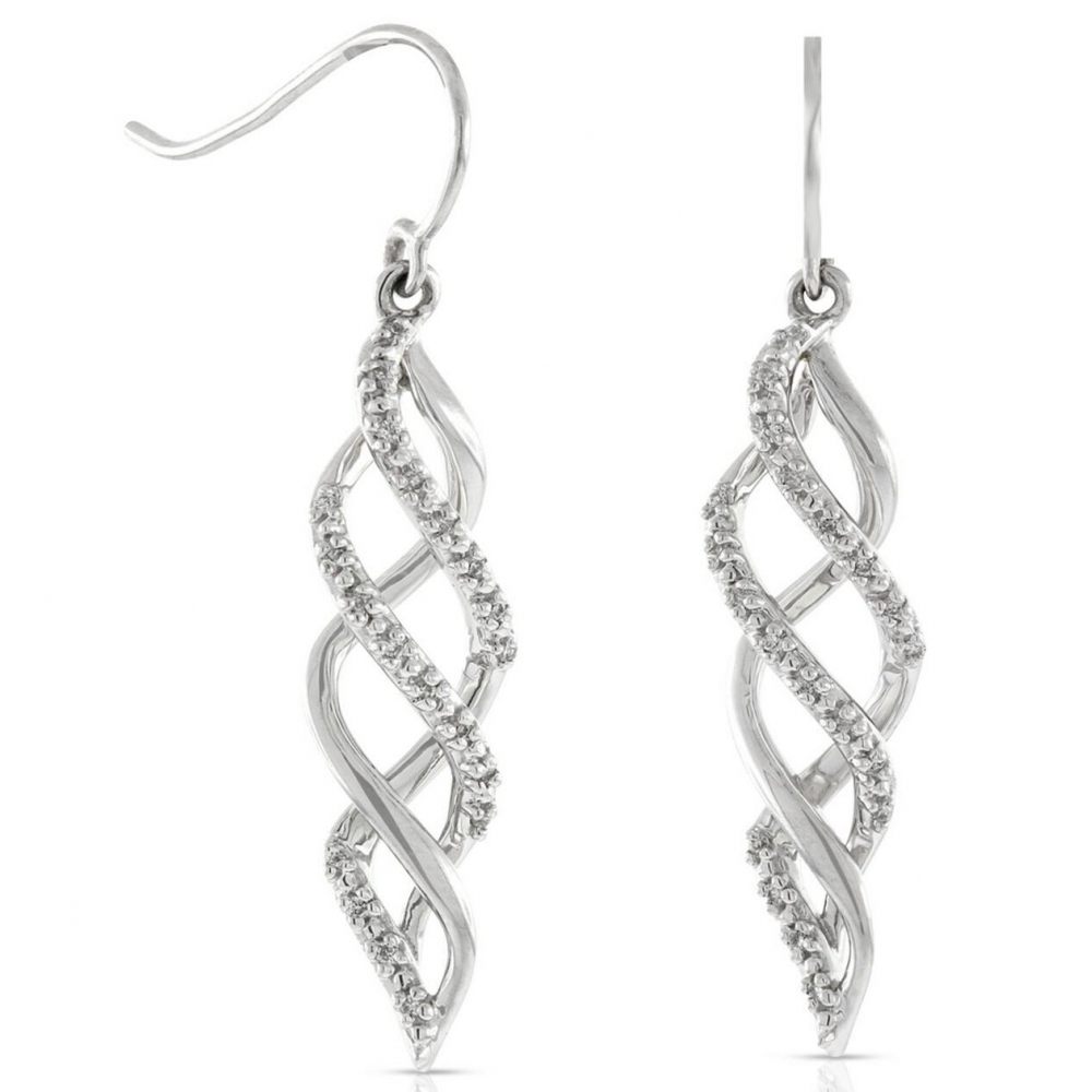 Custom fashion spiral earring, hook Twister earrings for women