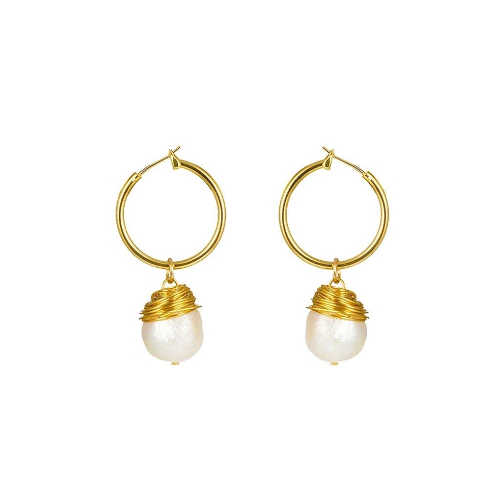 Women‘s Jewelry real Pearl Jewelry earrings, natural freshwater pearl earrings