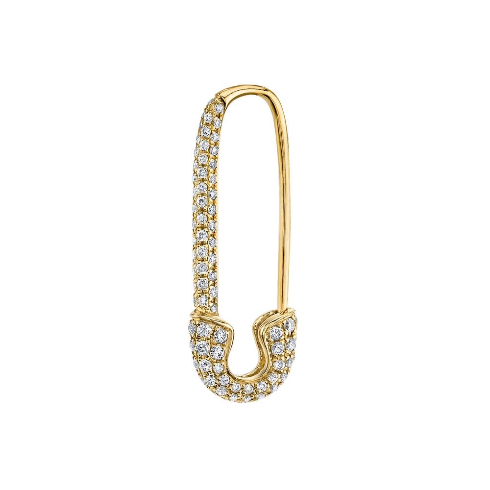 Fine jewelry  pin earrings, 925 silver, 18K gold plated pin earrings