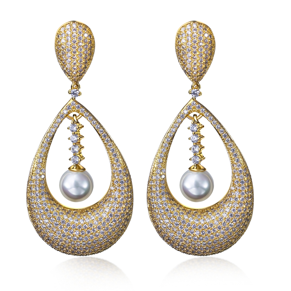 Gorgeous vintage pendant earrings, vintage jewelry for women