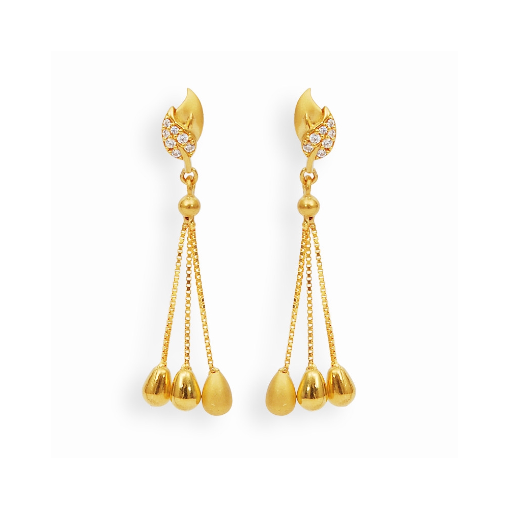 Fancy earrings for party girls, 925 Silver Plated Pendant Earrings.