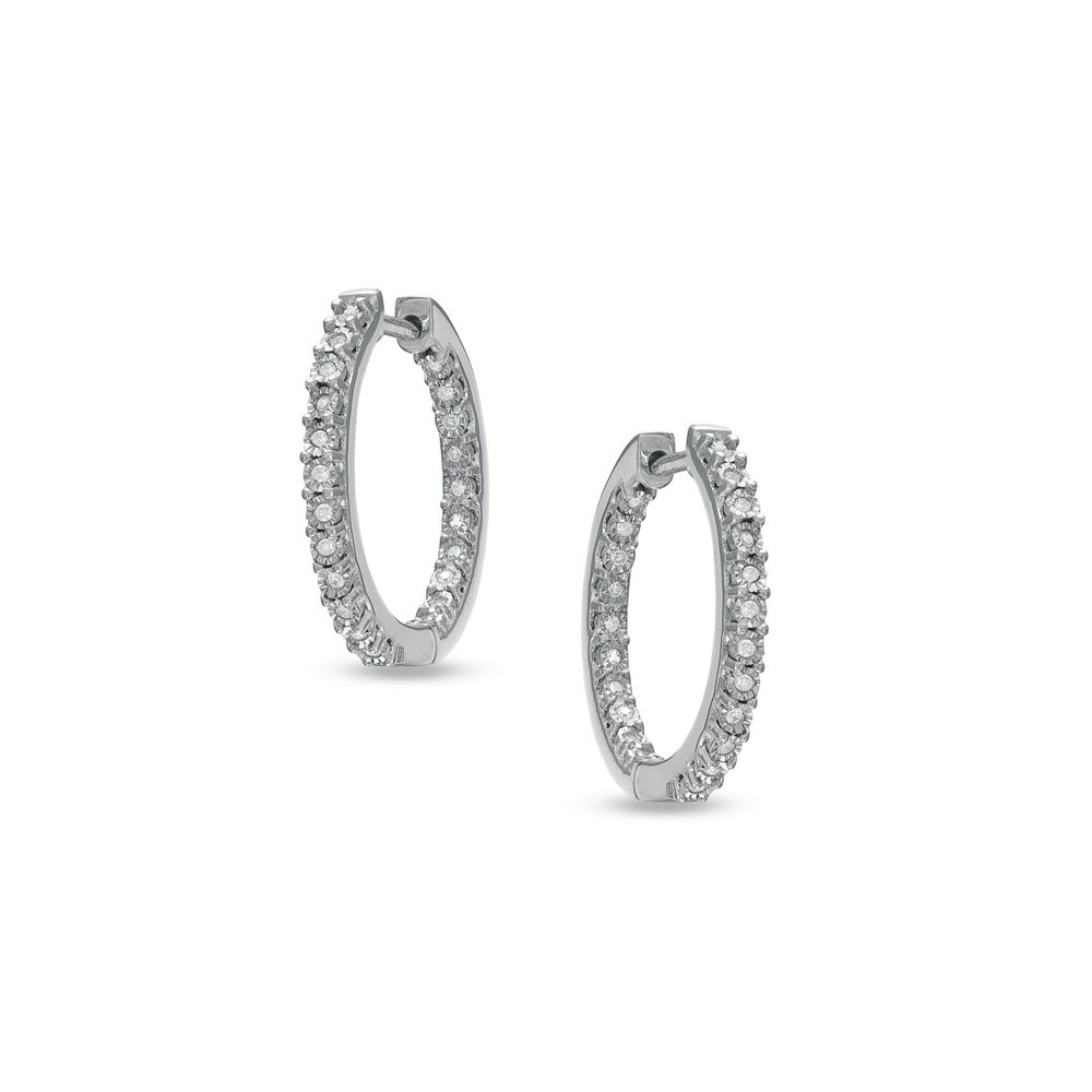 silver diamond earring ,VVS Mosan fine jewelry with earrings