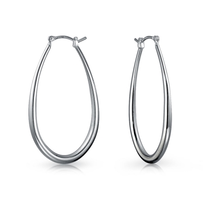Minimalist large hoop earrings, 316 stainless steel drop hoop earrings