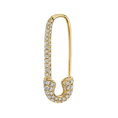 Fine jewelry  pin earrings, 925 silver, 18K gold plated pin earrings