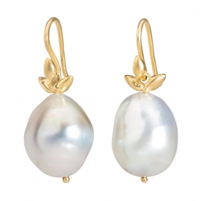 irregular pearl earring,baroque pearl earrings natural fresh water pearl earring 