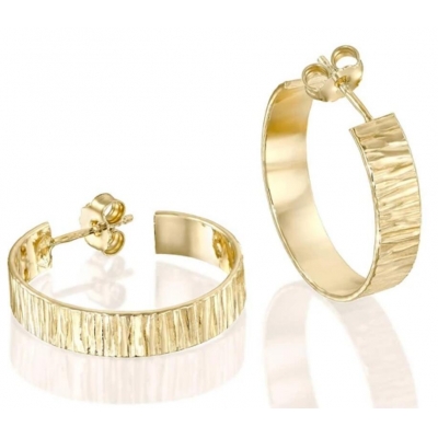 9K solid gold earring hoops,Fine jewelry hoop earring for women