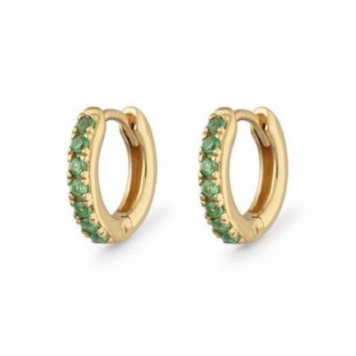 Fashion 925 Sterling Silver Earrings Jewelry Custom Gold Plated Huggies Earrings