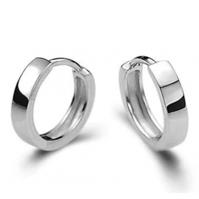 Stylish 316 stainless steel Huggies earrings, hip hop style earrings for men