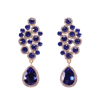 Fine jewelry 925 sterling  silver, chandelier earrings Natural amethyst earrings for women