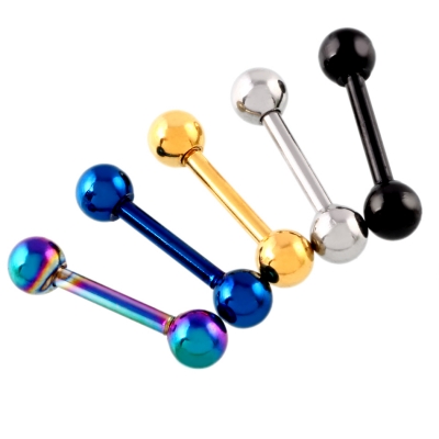 Stylish helix earrings titanium, anodized bridge piercing earrings
