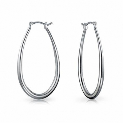 sterling silver earring hoops Minimalist stylish and elegant earrings