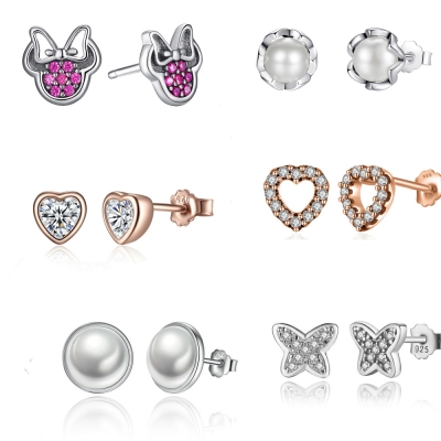 Custom earring for kids, hypoallergenic 925 silver jewelry earrings for kids