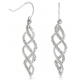 Custom fashion spiral earring, hook Twister earrings for women