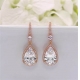 Custom luxurious wedding earrings, crystal earrings jewelry for the bride