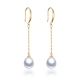 Natural Pearl Earrings 925 Silver Chain, Balo Water Drop Earrings for girls