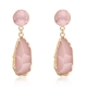 925 Silver Natural druzy Stone Earrings