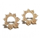 Fashion Carved Hollowed out Jewelry Earrings Champagne Gold Bohemian Beach earrings