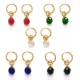 Custom birthstone earrings, personalized lucky colored stone earrings