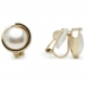 Delicate Pearl Earclip Earrings, 925 silver pearl Jewelry Earrings