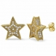 Hip Hop Earrings Jewelry Hollowed out Star Earrings