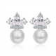 Fashion freshwater pearl earring， stud pearl earring for women.