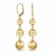 Fashion ball drop earrings, disco earrings, metallic beaded women‘s earrings.