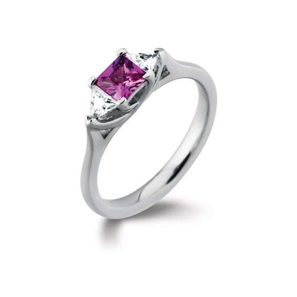 Women jewelry high quality gemstone 3A 5A CZ 925 sterling silver jewelry princess ring engagement