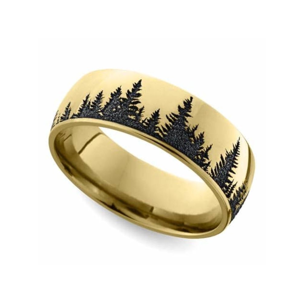 Fashion jewelryt black qntique engraved wide band ring pvd gold plated stainless steel ring men