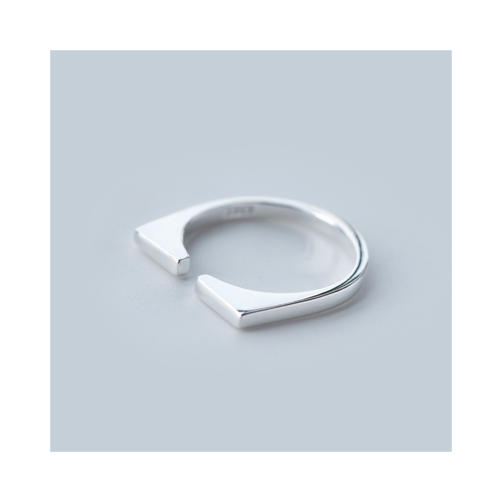 批发高品质925纯银开放可调整大小的手指戒指妇女珠宝银可调节戒指
