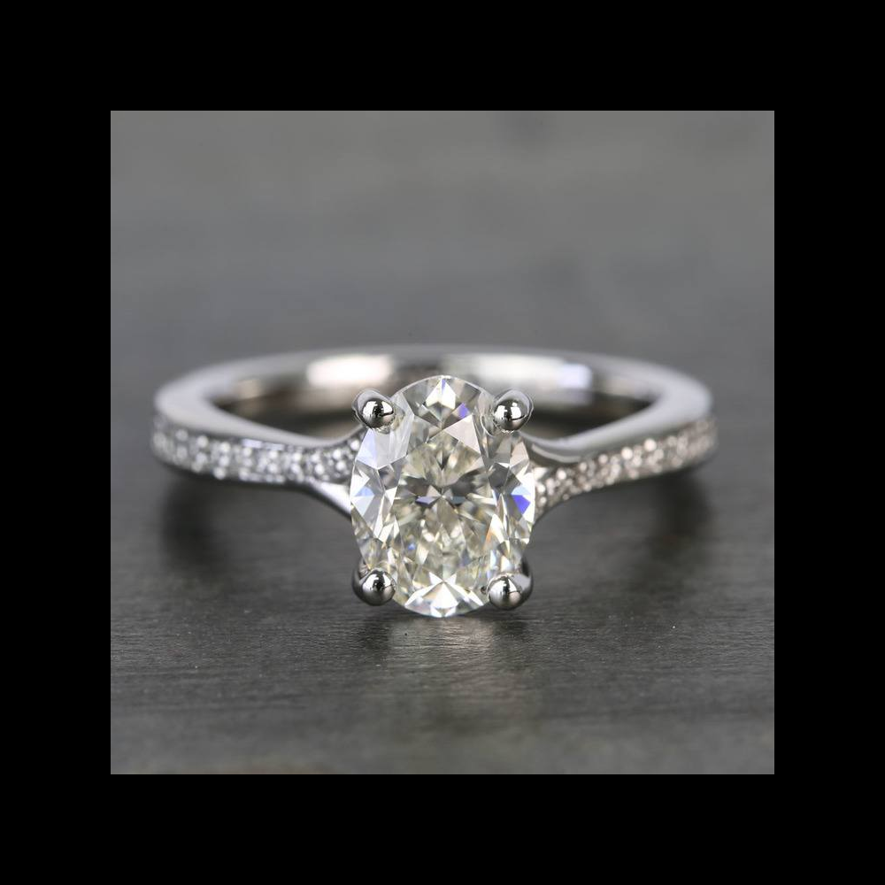 Custom 3A 5A cubic zirconia gemstone Moissanite fine jewelry high quality 925 sterling silver engagement ring