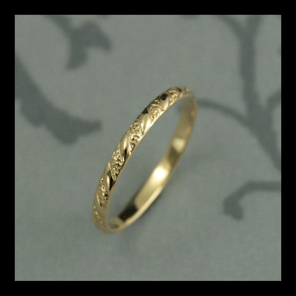 Manufacturer classic ring band engraved fine jewelry custom high quality real 14k solid gold ring