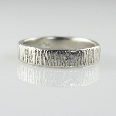 Custom engraved concrete hammered texture silver band ring high quality 925 sterling silver jewelry men‘s rings silver