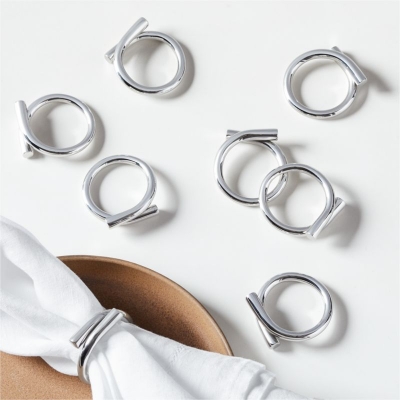 制造商serviette扣持有人宴会宴会简单设计螺旋餐巾环925纯银